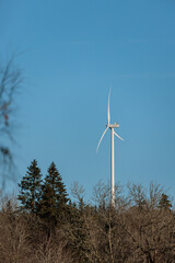 wind turbine in a field