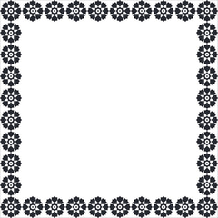 Black minimalistic square vector frame. Decorative frame design