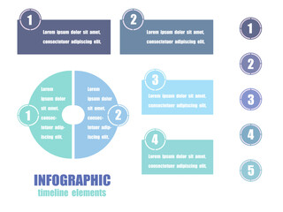infographics options banner and template, infographic elements for design concept
