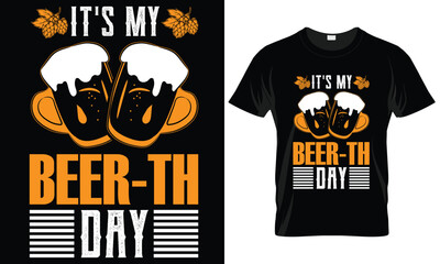 Craft beer Typography T-Shirt Vector Design