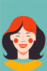 adult woman illustrating international women's day with fictiona created with Generative AI technology