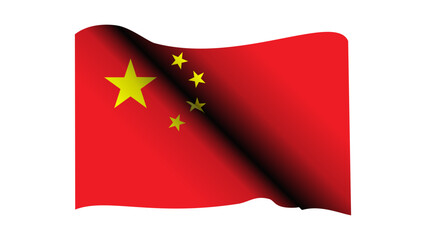waving Flag of the People's Republic of China