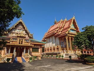 Fototapeta premium Vat Sisangvone, Temple, Wat in Vientiane Laos, South East Asia. High quality photo