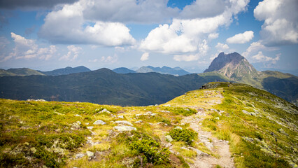 shady mountains in nature reserve