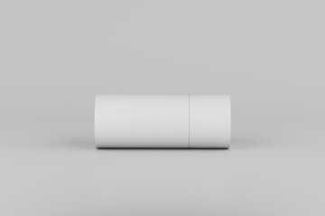 White Plastic Spray Deodorant Multiple Floating Bottle Mockup. 3D Rendering