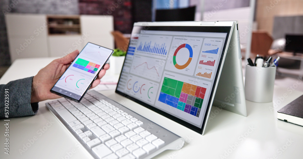 Aufkleber KPI Dashboard Data Analytics