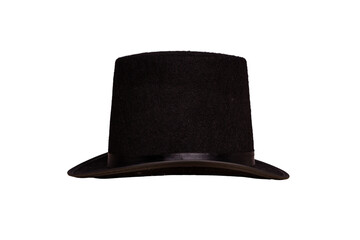 Magician hat isolated on white background .