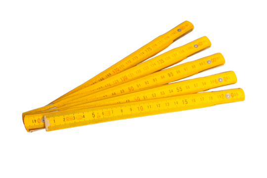 Measuring tape isolated on white background