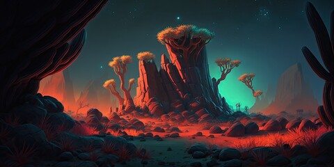 Alien Planet Landscape 