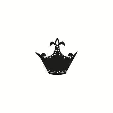 Crown icon on background design Vector