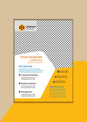 Creative Corporate Business Flyer Template Simple and clean A4 Size with Bleed Vector design