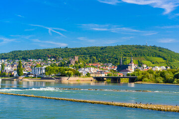 Bingen am Rhein Rhine near Ruedesheim Rudesheim, Rheingau-Taunus-Kreis, Darmstadt, Hessen, Germany