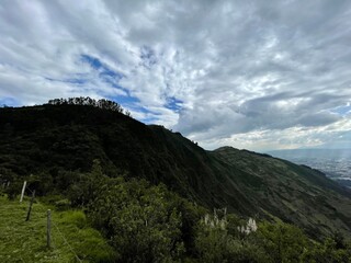 clouds over the mountains
