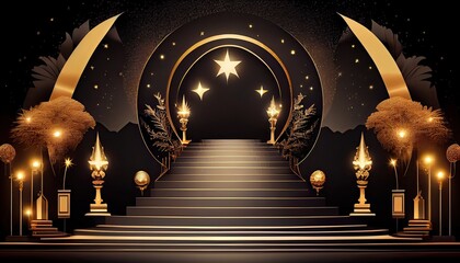 award nomination background. generative Ai