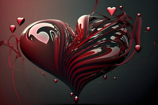 Red heart illustration, Heart Valentine's Day, Little Hearts s, love,  presentation, desktop Wallpaper png | PNGWing