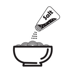 salt icon logo vector design template