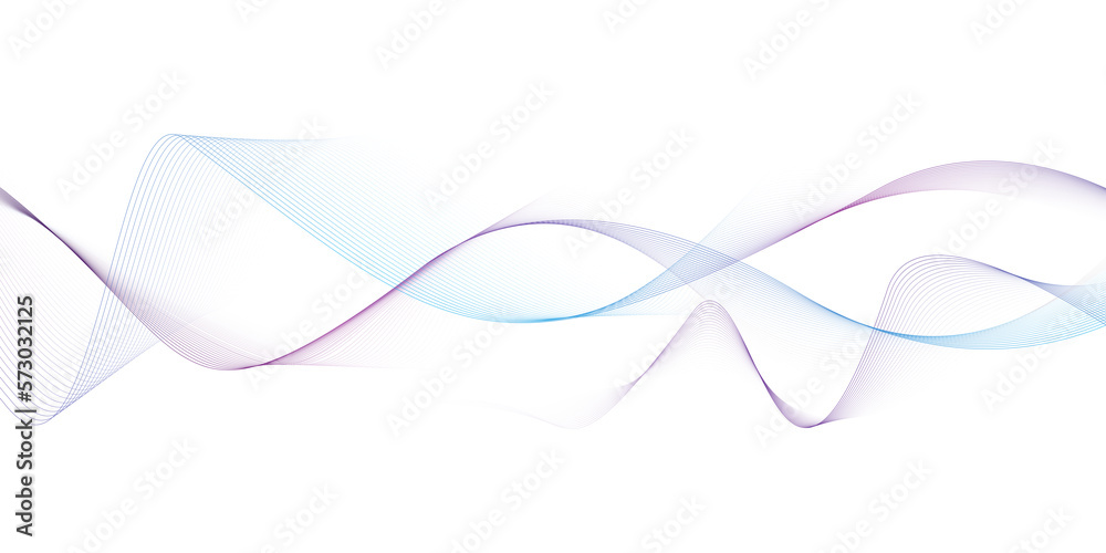 Aufkleber modern abstract glowing wave background. dynamic flowing wave lines design element. futuristic techn