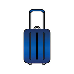 Suitcase icon on white.