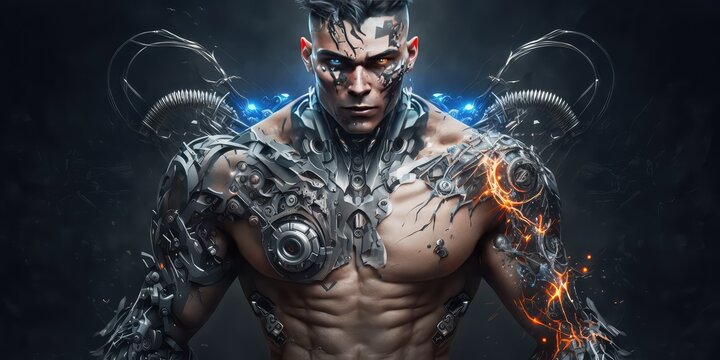 Cyberpunk Soldier, generative ai