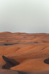 The landscape and views of the Oman desert