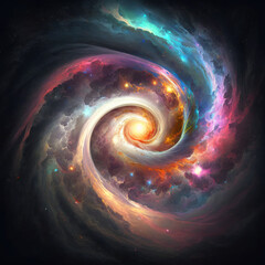 abstract spiral galaxy