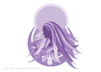 An abstract vector illustration for Women’s Day for 2023 - 573049124