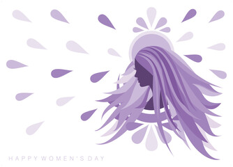 An abstract vector illustration for Women’s Day for 2023