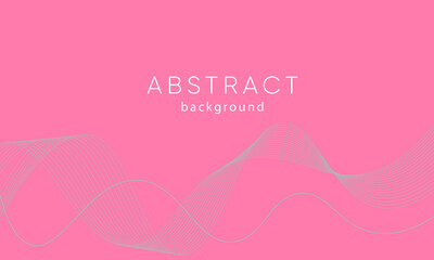 Abstract Backgrounds Design. Grey waves on pink background.