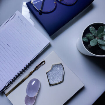 Simple Flatlays Sapphire Intelligent overstudied - Generative AI