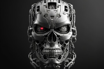 robot skull of the dead