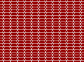red bricks wall header bond illustration useful as a background