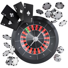 3d rendering - Casino gaming concept