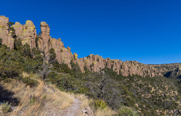Fototapeta premium Scenic Chiricahua National Monument Arizona Landscape in Winter