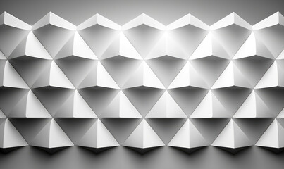 Sleek white 3d background with rhombus pattern, generative ai