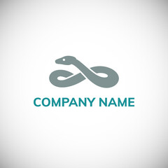 Logo snake design. Vector illustration
