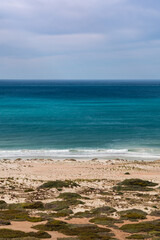 Fototapeta premium waves crushing by the beach