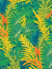 Yellow foilage generative ai