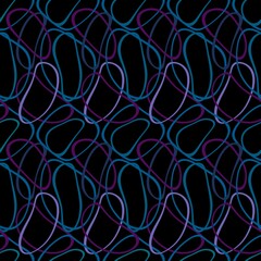 Abstract geometric seamless circle stripes ribbons pattern for wrapping paper and fabrics and linens and kids