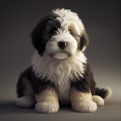 Puppy Croatian Sheepdog - Generative AI