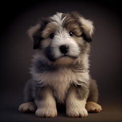 Puppy Croatian Sheepdog - Generative AI