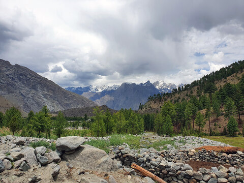 landscape in the mountains