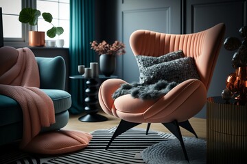 Modern Comfort at Its Best: Upgrade Your Cozy Living Room with a Contemporary Armchair That Exudes Style.