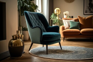Modernize Your Cozy Living Room: Introduce a Contemporary Armchair That Elevates the Style and Functionality of the Space.