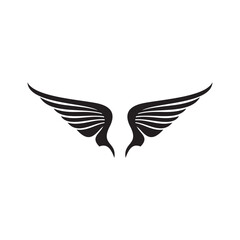 minimalist abstract wing design logo

