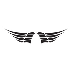Fototapeta na wymiar minimalist abstract wing design logo 