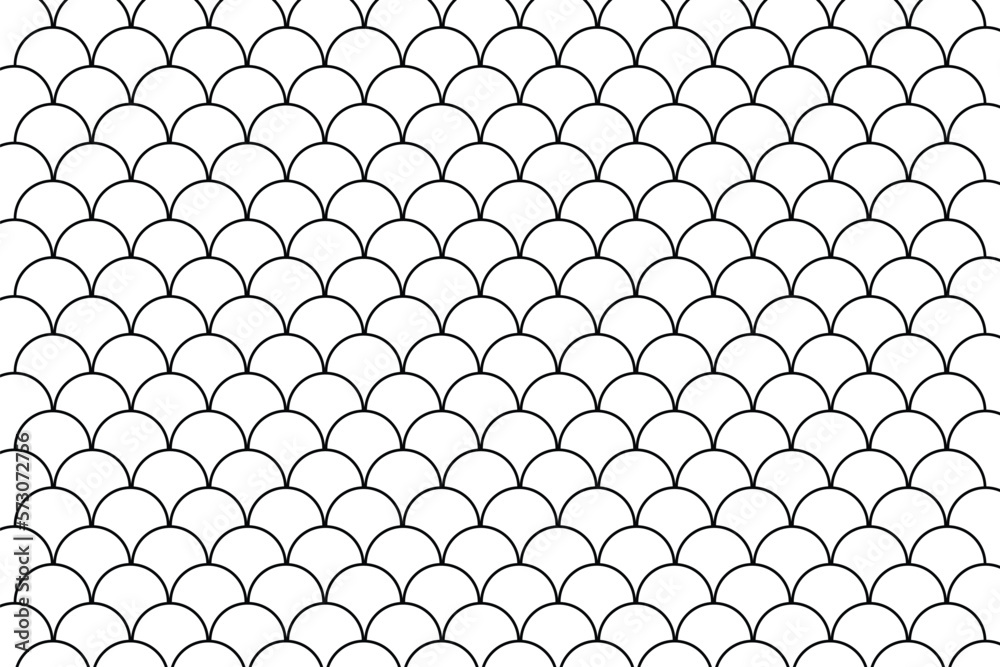 Poster simple fish scale seamless pattern texture.