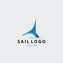 sail logo vector design for use brand company identity etc