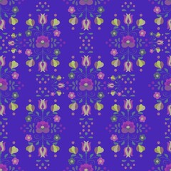 Traditional folk art pattern