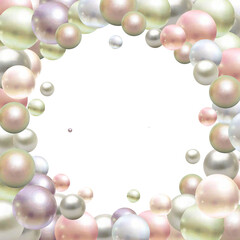 Abstract 3d background with balls of color. Vector design element. eps 10