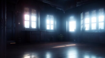 Plakat Interior of a empty room [AI Generated]